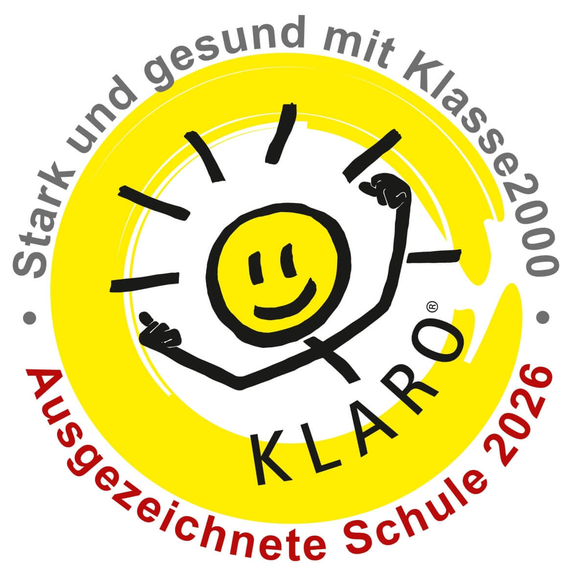 Logo Auszeichnung Stark und gesund mit Klasse2000 von 2026